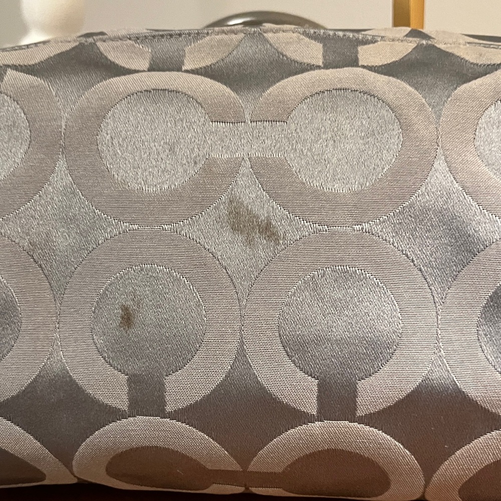 Coach Madison Op Art Dark Grey Sabrina Satchel - Picture 13 of 16